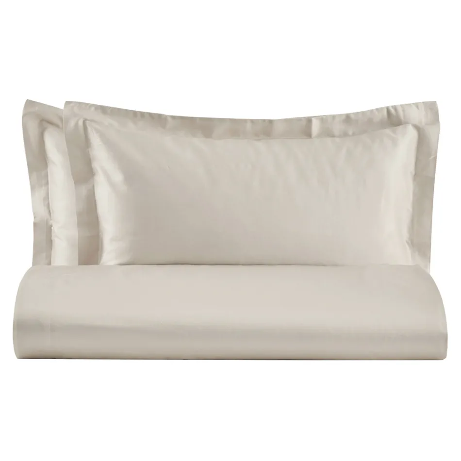 Dubbelt påslakanset i 100 % bomullssatin tillverkat i Italien - fluffigt Viadurini