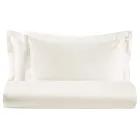 Dubbelt påslakanset i 100 % bomullssatin tillverkat i Italien - fluffigt Viadurini