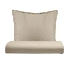 Enkelt påslakanset i ren plaggfärgad bomull med 1 örngott - delikatess Viadurini