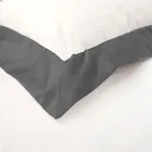 Enkelt och ett halvt fyrkantigt påslakanset i 100 % bomull och 10 % bomullssatin - Detalj Viadurini