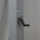 Pegola 3x4 mt i antracitlackerad aluminium med vev - Levante Viadurini