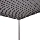 Antracit aluminiumpergola med justerbart tak - Vitta Viadurini