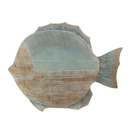 Keramisk Fristående Dekor Fisk Antik Effekt Design - Neomo Viadurini