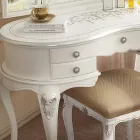 Klassisk sminkkam i trä med spegel tillverkad i Italien - Cambrige Viadurini