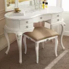 Klassisk sminkkam i trä med spegel tillverkad i Italien - Cambrige Viadurini