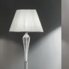 Klassisk golvlampa i handgjort Rigaton-glas och guldmetall - Fievole Viadurini