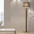 Golvlampa i modern design i metall med lampskärm av tyg Made in Italy - Jump