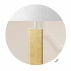 Golvlampa i modern design i metall med lampskärm av tyg Made in Italy - Jump Viadurini