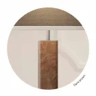 Golvlampa i modern design i metall med lampskärm av tyg Made in Italy - Jump Viadurini