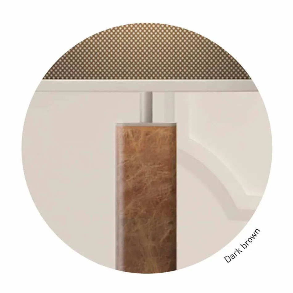 Golvlampa i modern design i metall med lampskärm av tyg Made in Italy - Jump Viadurini