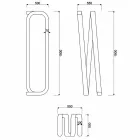 Golvlampa av modern design gjord i Italien, Sirolo Viadurini