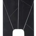 Golvlampa av trä och Grilli Zarafa designtyg tillverkat i Italien Viadurini