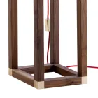 Golvlampa i onyx och design trä Grilli York tillverkad i Italien Viadurini