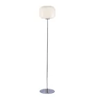 Golvlampa i glas med två ytbehandlingar och metallram Tillverkad i Italien - Brera Viadurini
