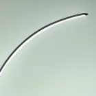 Modern dimbar LED-golvlampa i svart, guld eller vit metall - Gondol Viadurini