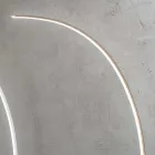 Modern dimbar LED-golvlampa i svart, guld eller vit metall - Gondol Viadurini