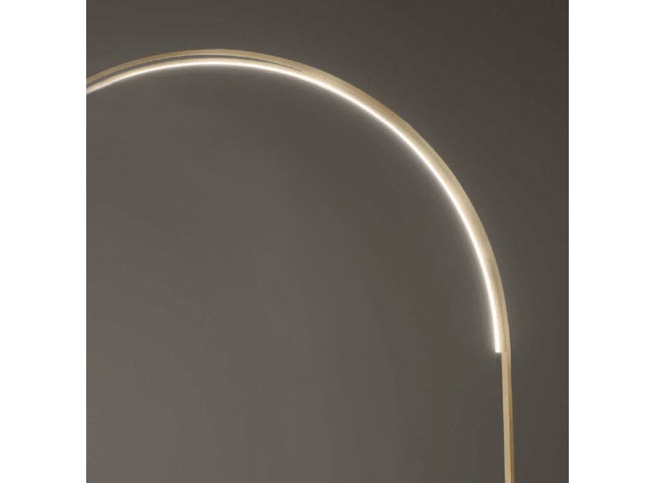 Modern golvlampa med dimbar LED-lampa i målad metall - Picea Viadurini