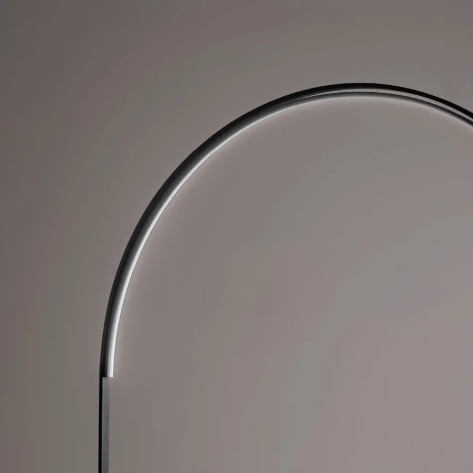 Modern golvlampa med dimbar LED-lampa i målad metall - Picea Viadurini