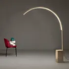 Modern golvlampa med dimbar LED-lampa i målad metall - Picea Viadurini