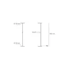 Golvlampa i metall med olika ytbehandlingar Tillverkad i Italien - Lumi Viadurini