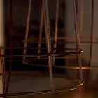 Vardagsrum Golvlampa 3 lampor i vit eller naturlig metall Minimal stil - Styling Viadurini