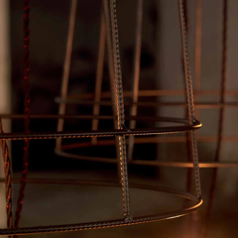 Vardagsrum Golvlampa 3 lampor i vit eller naturlig metall Minimal stil - Styling Viadurini