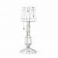 Vardagsrum Golvlampa 3 lampor i vit eller naturlig metall Minimal stil - Styling