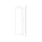 Strålande platta i kolstål med elektriskt system Tillverkad i Italien - Bigne Viadurini