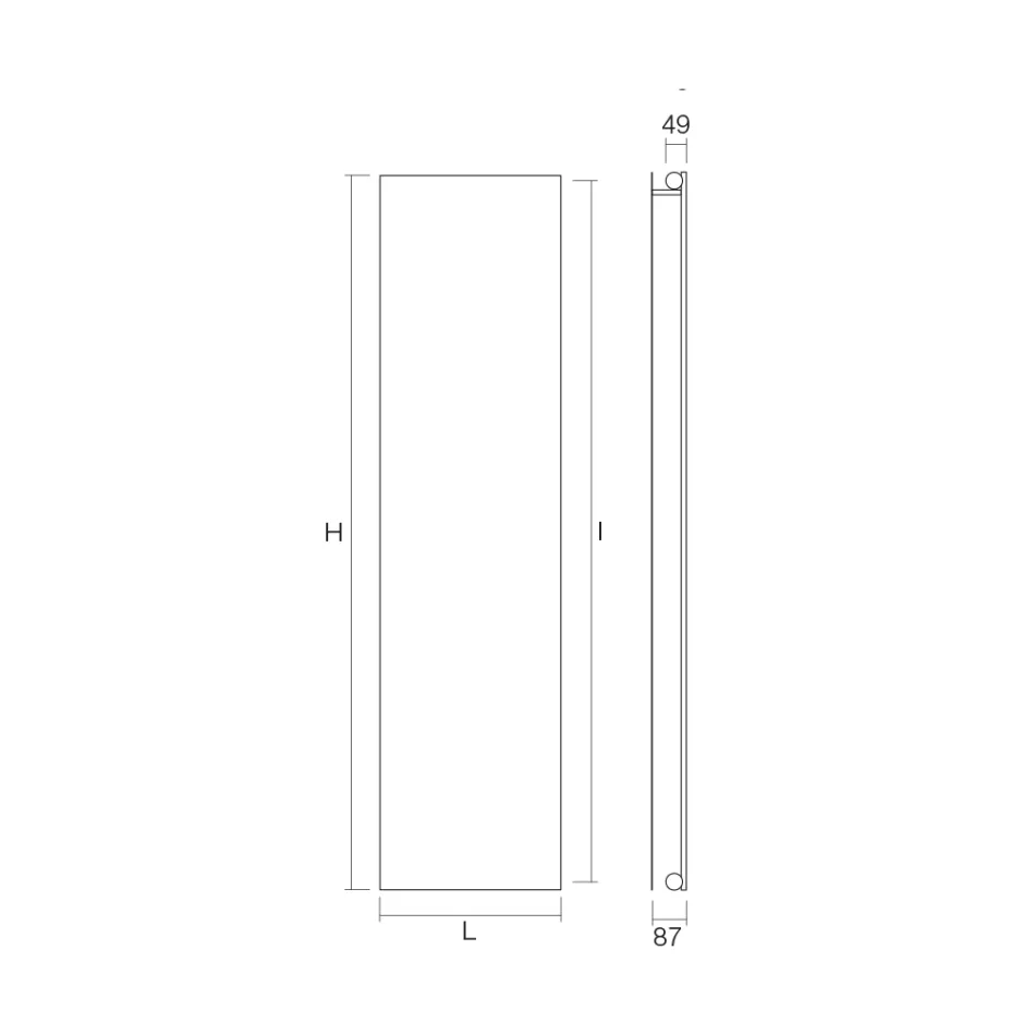 Strålande platta i kolstål med hydraulsystem Tillverkad i Italien - Bigne Viadurini