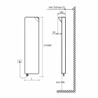 Elektrisk strålningsplatta med modern design upp till 1000 W - bok Viadurini