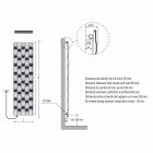5 bar design stål elektrisk strålningsplatta upp till 1000 watt - flod Viadurini