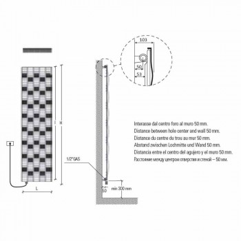 5 bar design stål elektrisk strålningsplatta upp till 1000 watt - flod