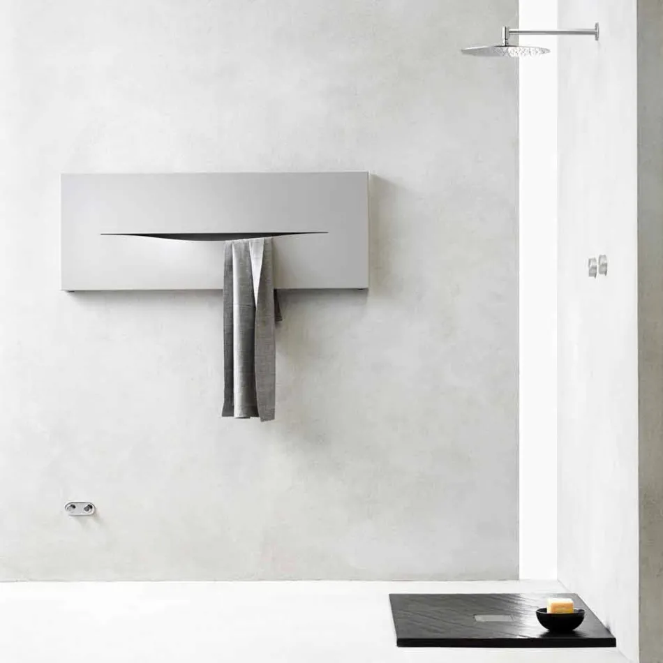 Horisontell design hydraulisk strålningsplatta i stål upp till 820 W - skär Viadurini