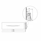 Horisontell design hydraulisk strålningsplatta i stål upp till 820 W - skär Viadurini