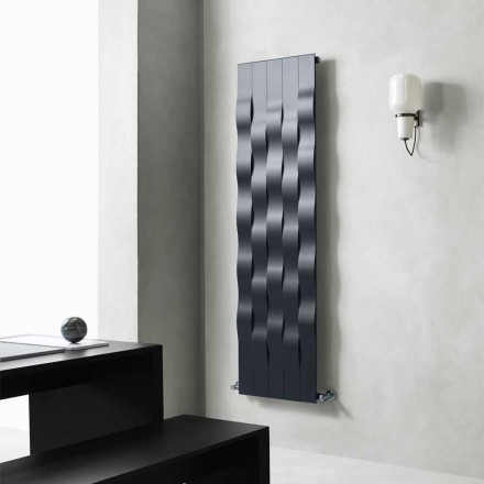 Vertikal design 5 bar stål strålningsplatta upp till 1003 Watt - River Viadurini