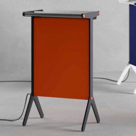 Strålningsplatta i aluminium och elektrisk och färgad tygdesign 150 W - Sam Viadurini