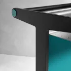 Strålningsplatta i aluminium och elektrisk och färgad tygdesign 150 W - Sam Viadurini