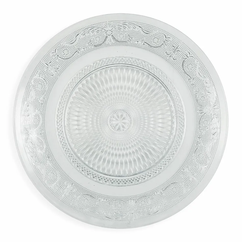 Transparenta glasplattor Lyxig klassisk inredning 18 delar - Palazzo Viadurini