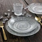 Transparenta glasplattor Lyxig klassisk inredning 18 delar - Palazzo Viadurini