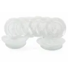 Transparenta glasplattor Lyxig klassisk inredning 18 delar - Palazzo Viadurini