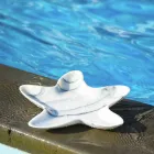 Modernt marmorfat i form av en sjöstjärna som tillverkas i Italien - Ticcio Viadurini