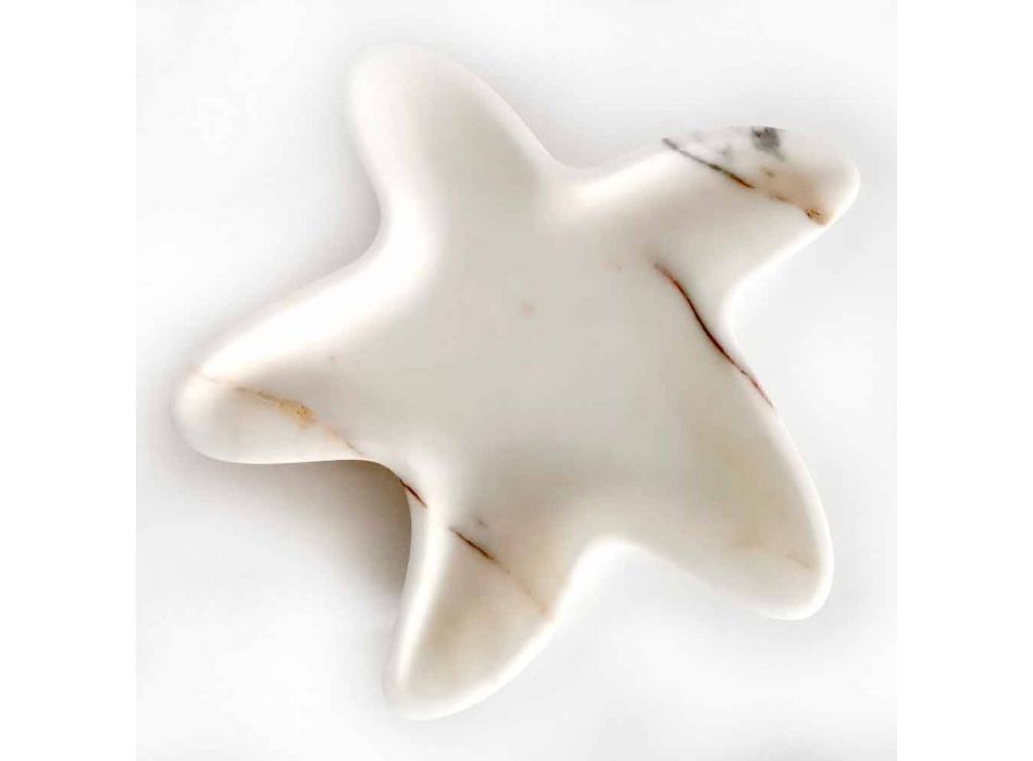 Modernt marmorfat i form av en sjöstjärna som tillverkas i Italien - Ticcio Viadurini
