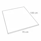 Duschbricka 100x70 Modern design i vitt eller grått - Cupio betongeffekt Viadurini