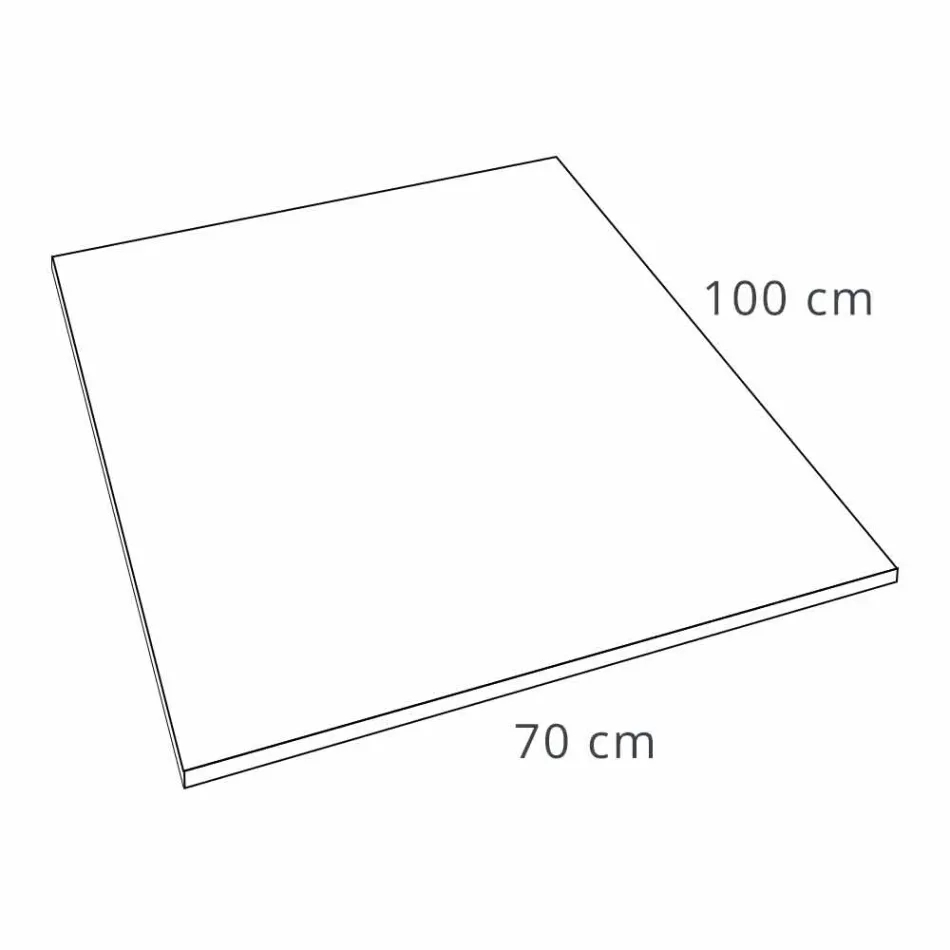 Duschbricka 100x70 Modern design i vitt eller grått - Cupio betongeffekt Viadurini