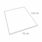 Slate Effect Resin 120x70 Duschbricka med stålgaller - Sommo Viadurini