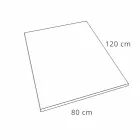 Harts duschbricka 120x80 i modern vit sammetseffekt - Estimo Viadurini