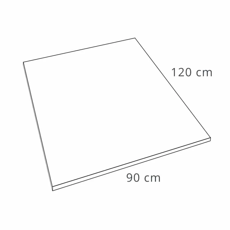 Modernt 120x90 duschbricka i hartsvit sammetseffekt - Estimo Viadurini