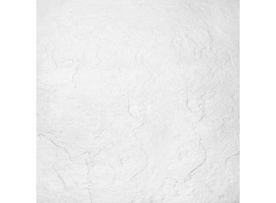 Harts duschbricka 140x80 i modern vit skiffereffekt - Sommo Viadurini