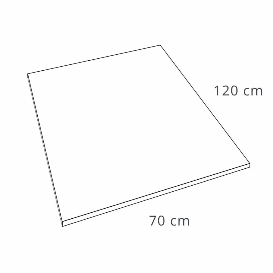Modern duschbricka 120x70 i sammet effektharts - Estimo Viadurini