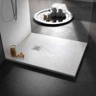 Modern design duschbricka i hartssteneffekt 100x70 - Domio Viadurini